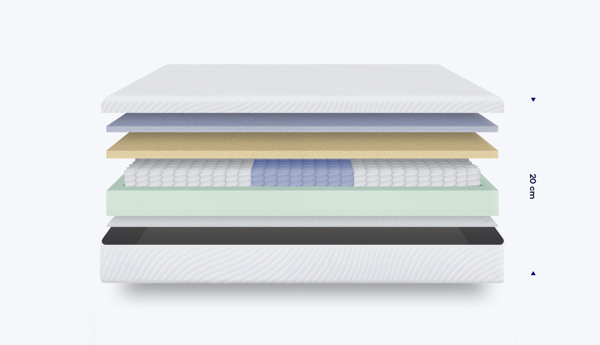 Lechepus - Materasso queen da 30,5 cm, in memory foam, con molle interne tascabili, materassi di media rigidità per supporto e sollievo dalla pressione, certificato CertiPUR-US, materasso in scatola Lechepus - Materasso queen da 30,5 cm, in memory foam, con molle interne tascabili, materassi di media rigidità per supporto e sollievo dalla pressione, certificato CertiPUR-US, materasso in scatola